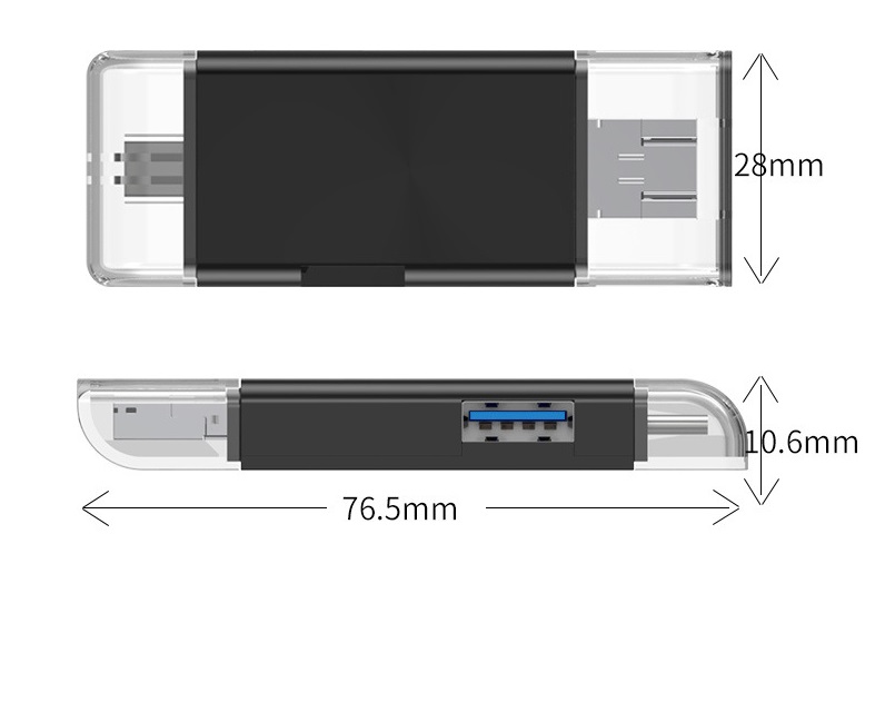 3 в 1 USB OTG Type-C кардридер адаптер Смарт SD кардридер для ПК ноутбука