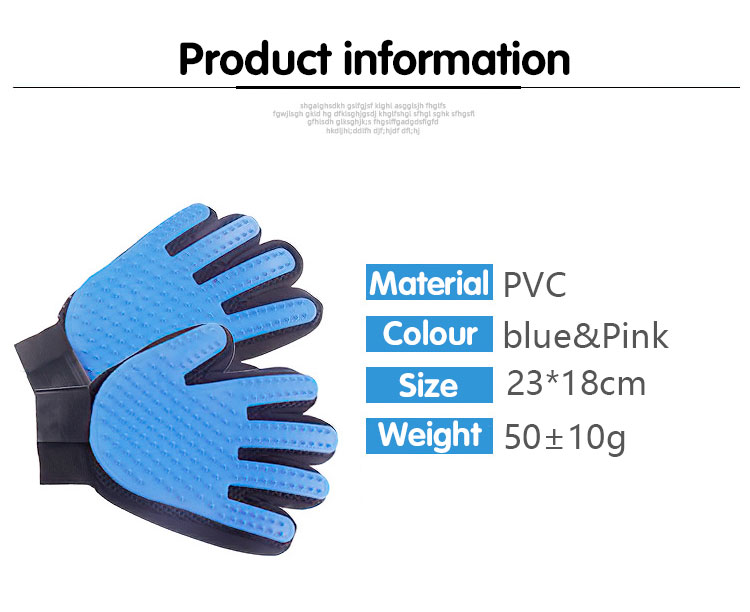 Reusable Silicone Tips 1 Pair Efficient Pet Hair Remover Glove for Dogs Cats