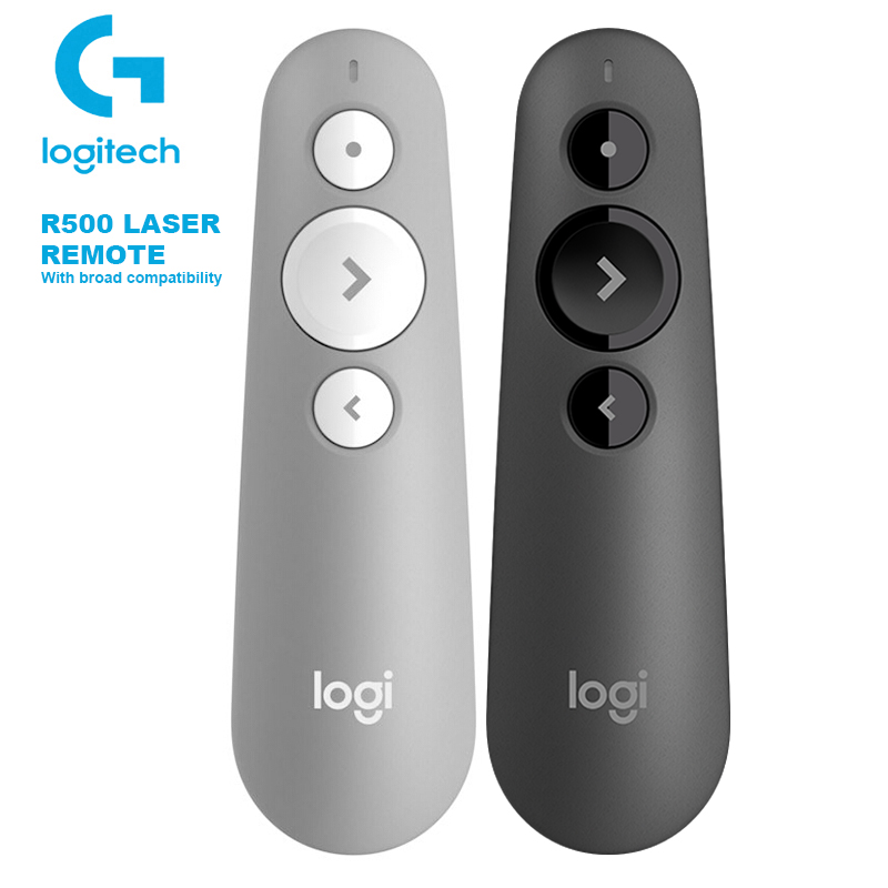 Logitech R500 Лазерная презентационная на дистанционном управлении с широкой совместимости 20 метров Рабочий диапазон для деловых встреч PPT