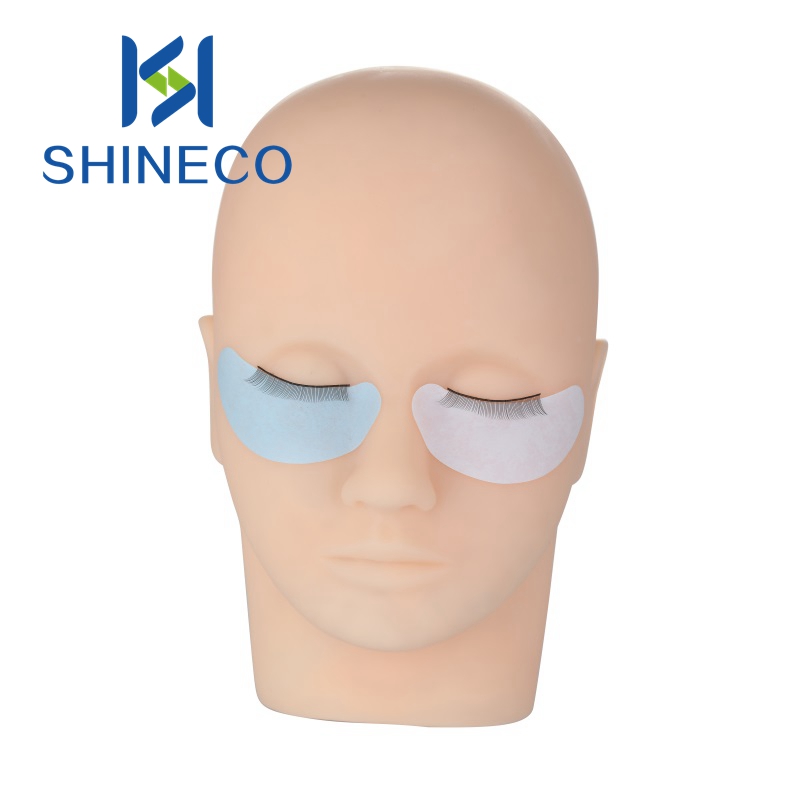 SHINECO SHF-005, синяя отделка, накладки для глаз с частной этикеткой для Eeylash Extensions, фабрика OEM, гидрогелевые накладки для ресниц