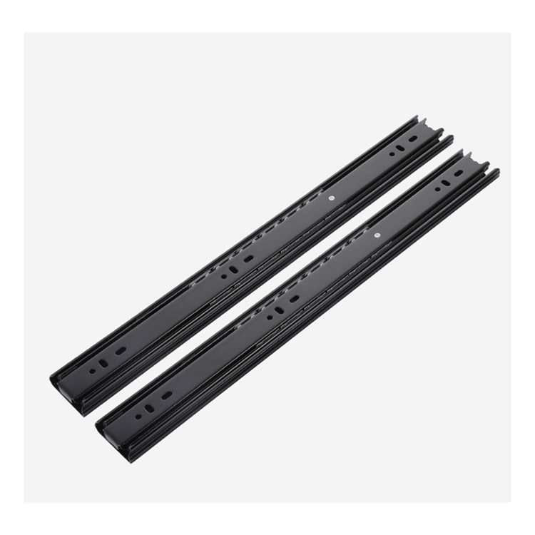 Superior Quality Zinc Plated Office Desk Cold Rolled Steel Furniture Drawer Slider 3 Fold Ball Bearing Slide Silent