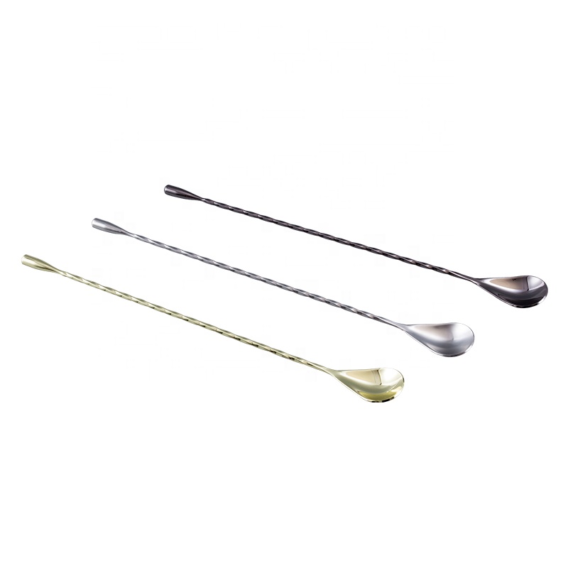Cocktail Barspoon Bar Mixing Spoon Stainless Steel Coffee Stirrer Bar Spoon