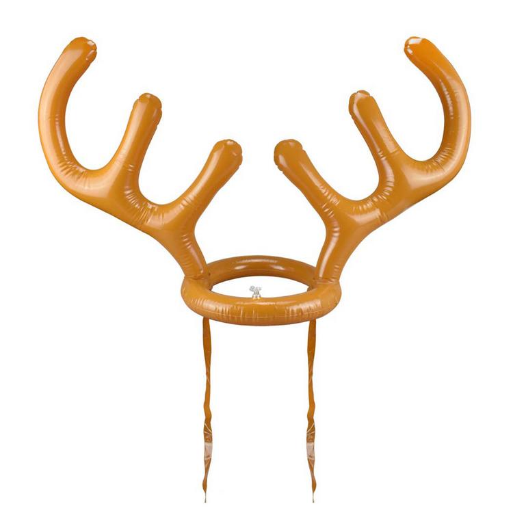 Inflatable Reindeer Antler Throwing Game Portable Durable Prop Antler headband throwing ring toy props