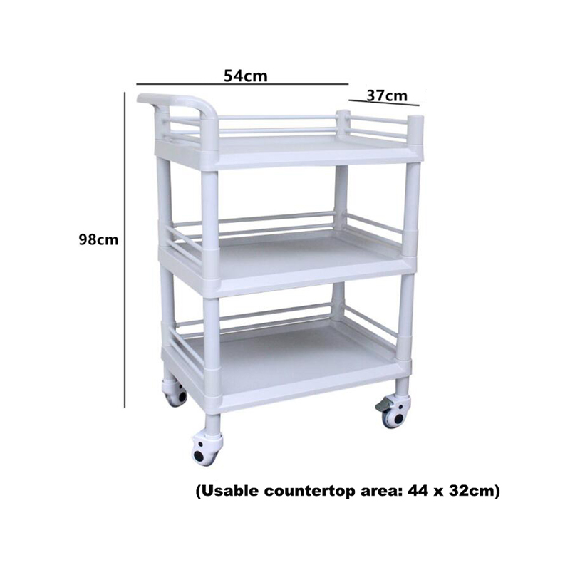 beautiful large beauty salon trolley carts 50cm on wheels