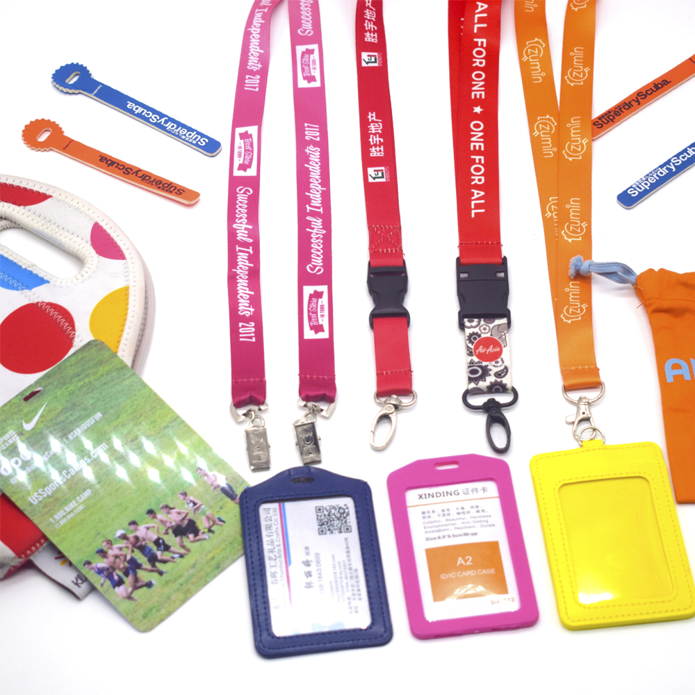 Personalized Two Colors Solid Color Cheap Buckle Sublimation Blank Custom 25mm Polyester Lanyard