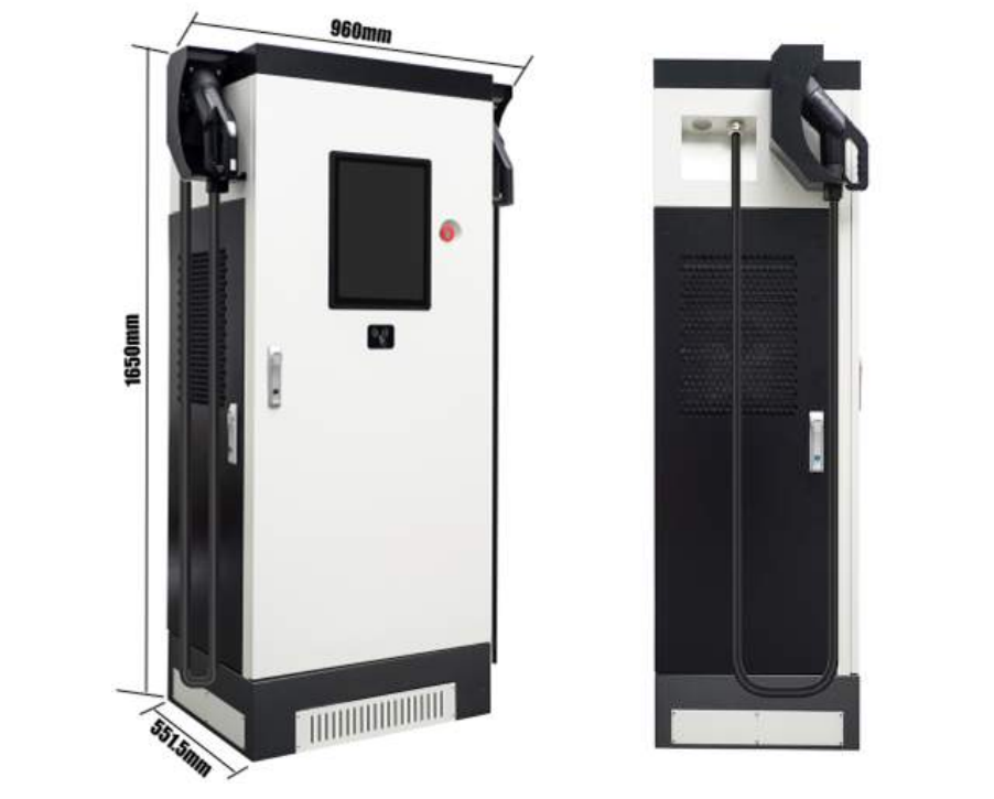 200KW fast charging station bus rapid charger with GB/T CHAdeMO and CCS cable
