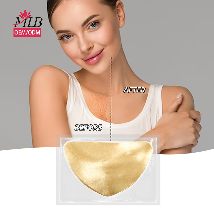 OEM Heart Shape Moisturizing Chest Gel Pag Anti-Wrinkle Hydrating Decolletecrystal Breast Mask Chest Pad