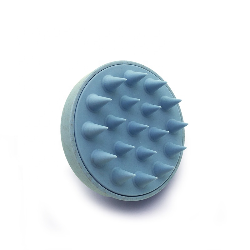 Eco Friendly Wheat Straw Relax Hair Scalp Massager Deep Clean Shampoo Shower Brush