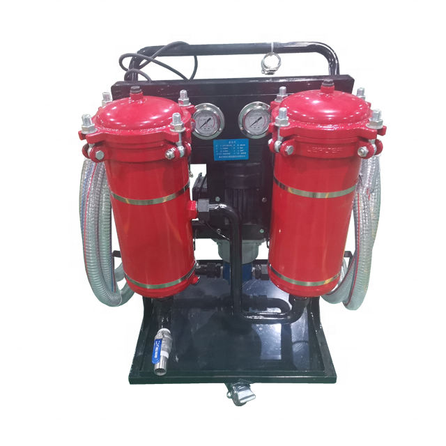 Movable Hydraulic Oil Filter Machine To Waste Oil Reuse With 32L/min Used Motor Oil Recycling Machines