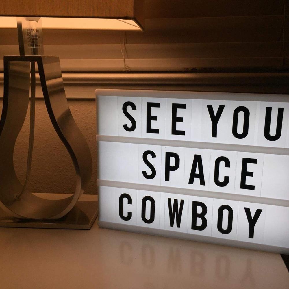 Специальный Дизайн Cinema Lightbox A4 световая коробка на батарейках с буквами для влюбленных