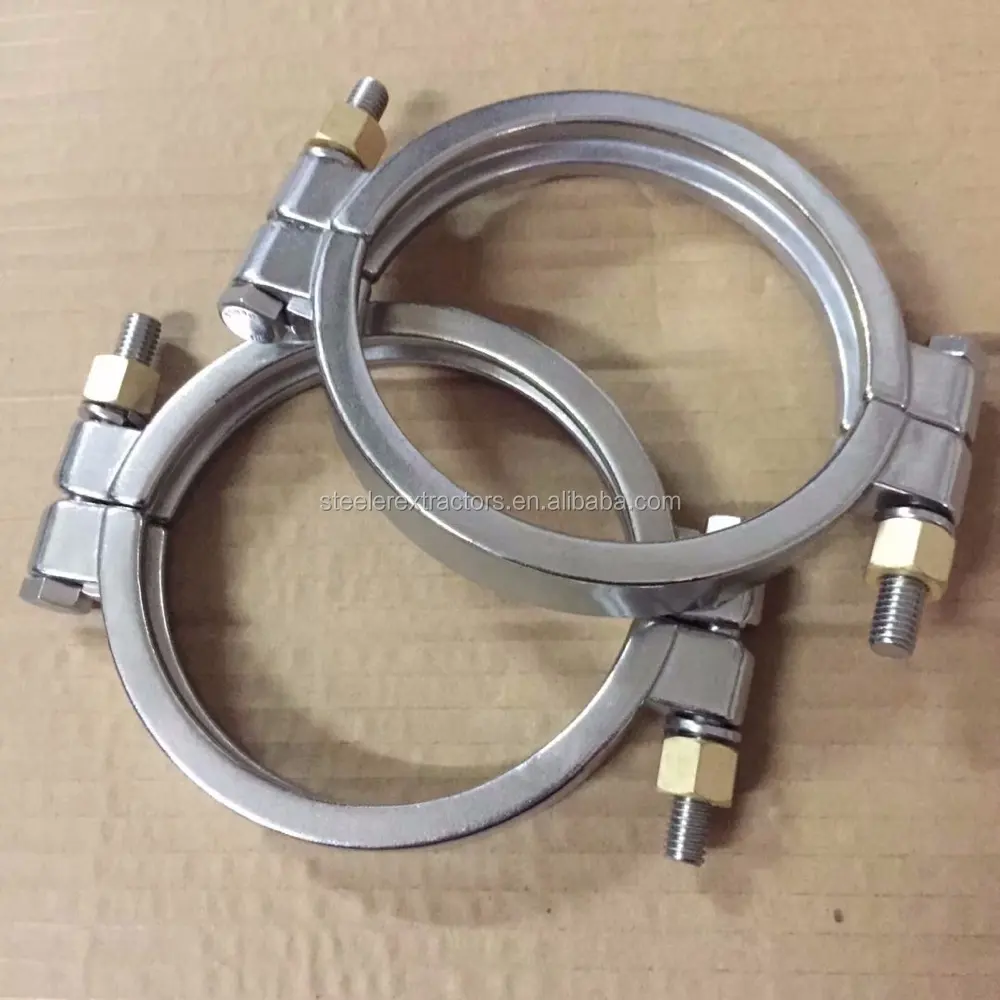SS304 Sanitary Stainless Steel 2" 4" 6" 8" 10" 12" High Pressure Tri clamps