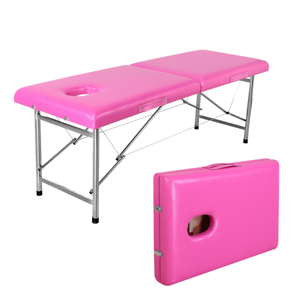 Portable Folding Durable Adjustable Chiropractic Stretcher Relax Full Body Jade Massage Bed Massage Table
