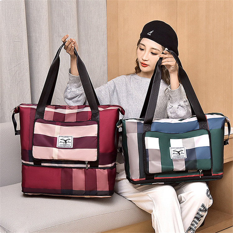 Wholesale overnight weekender tote luggage travel expandable sports western duffel bag with front zippers for gym