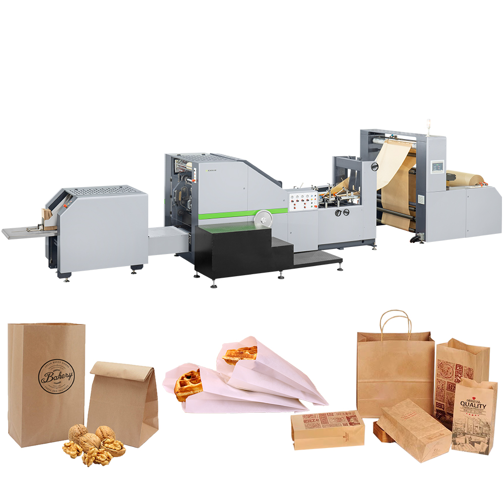 ROKIN BRAND paper bags machine making automatic paper bottom bag making machine in indian currency paper carry bag making machin