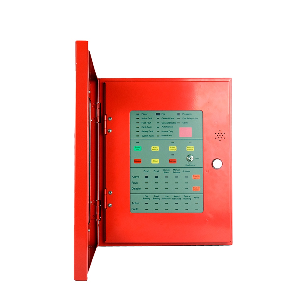 Hot sales FM200 automatic fire alarm panel with two zones