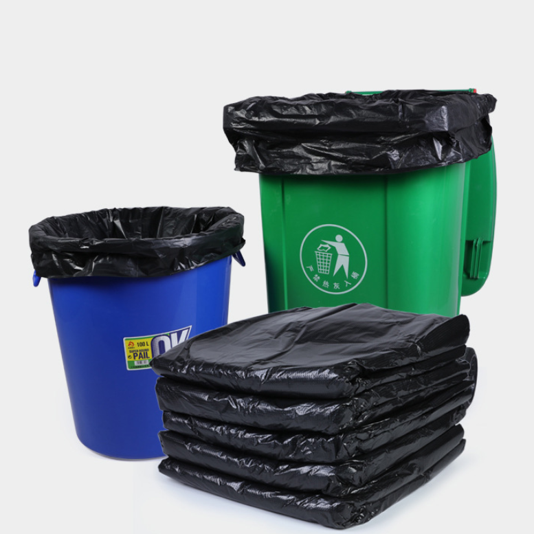 Девственные 100% LDPE/HDPE цветные пластиковые мешки для мусора на заказ мешки для мусора