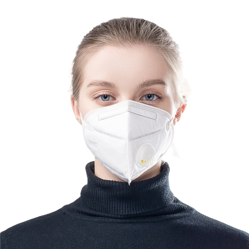 Китай поставщиков GB2626-2006 Белый защитный чехол с принтами "Mascarilla Kn95 с клапаном