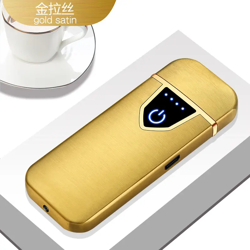 Hot Sale Best Selling New Fashion Double Arc USB lighter Proof-Water Touch Cool Lighter High Quality Smoking Accessories