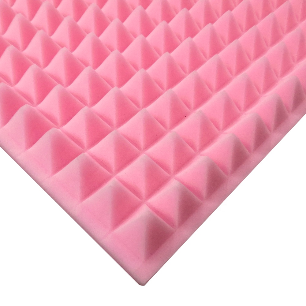 Fire retardant soundproof melamine sponge pyramid shape studio acoustic foam panel
