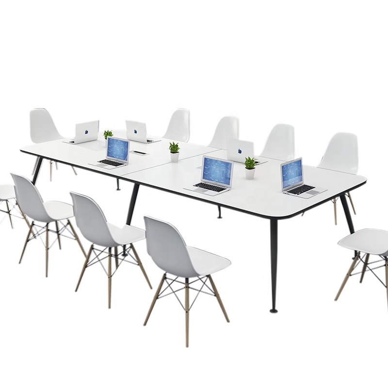 Latest Simple And Modern Office Table Luxury Designs Meeting Room Wooden Conference Table White