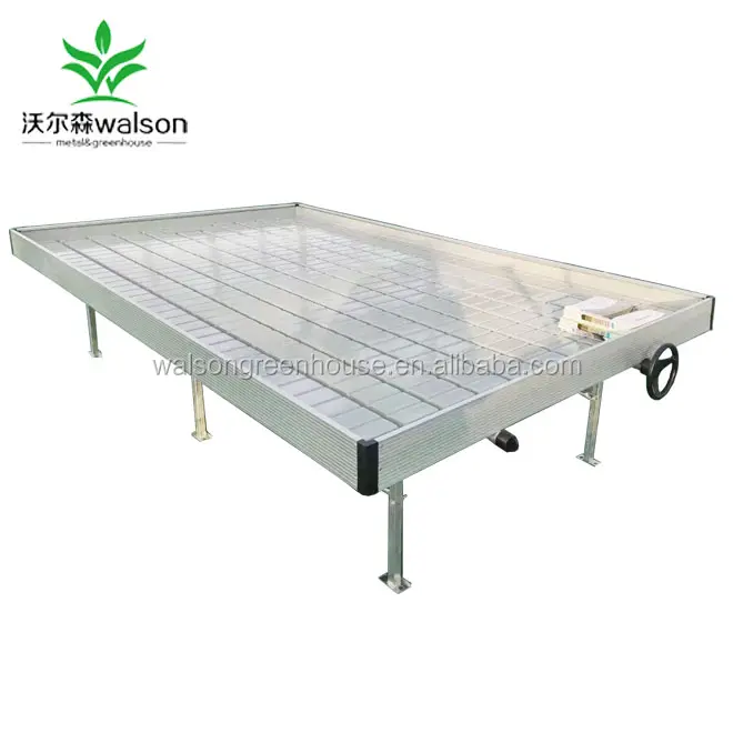 Hot sale 4x8ft ABS plastic tray ebb and flow rolling bench