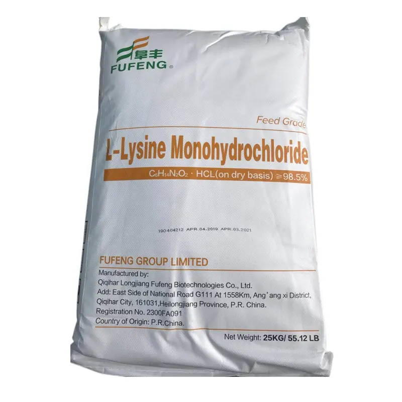 Fufeng Meihua brand feed grade L-Lysine hydrochloride 98.5% L lysine HCL