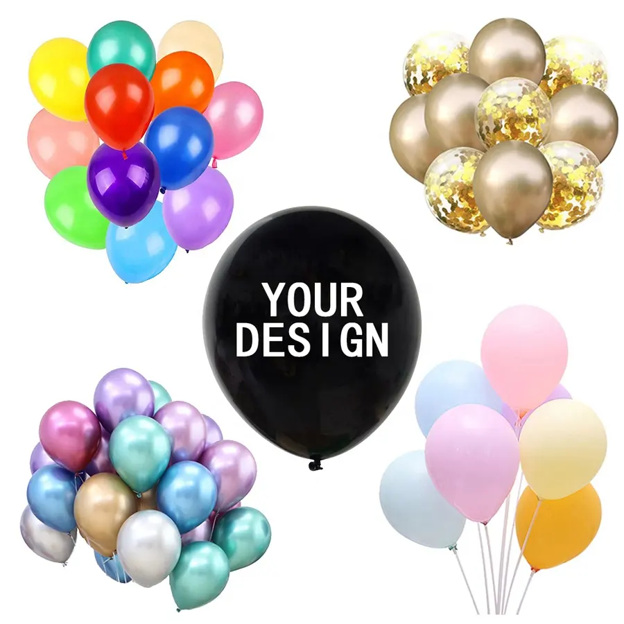 Латексные воздушные шары с логотипом на заказ, 10, 12, 36 дюймов, металлический шар, украшение для свадьбы, дня рождения, с вашим дизайном
