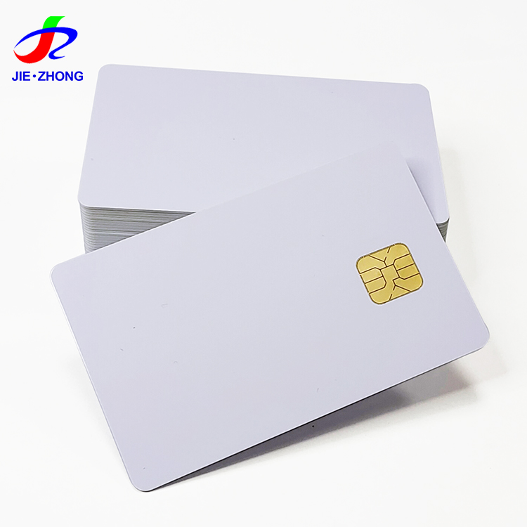 Пользовательская печать ПВХ струйная 125 кГц FM4428/em4200 контакт rfid смарт-карта emv белая чиповая карта