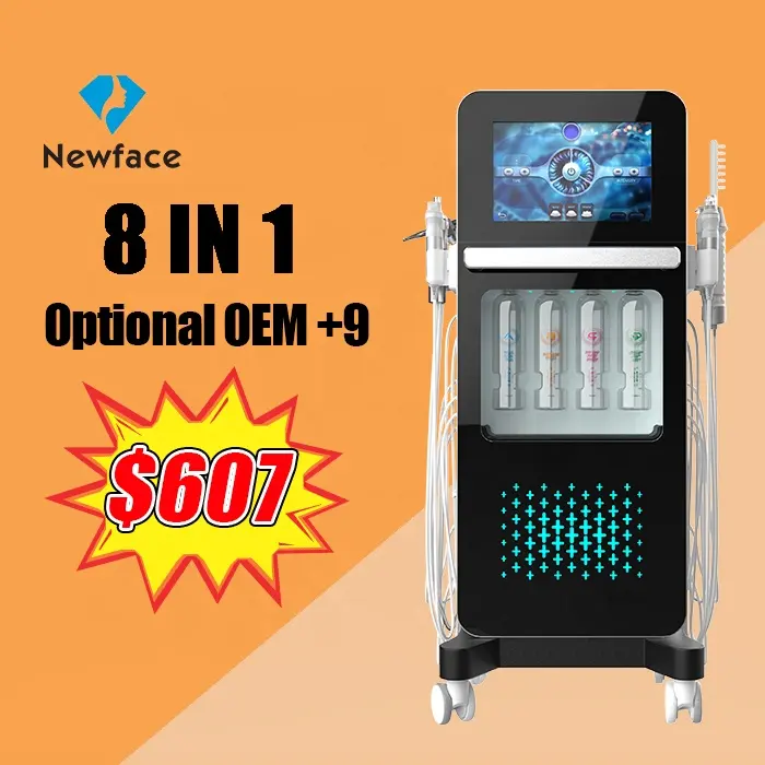 NewFace OEM Customization Available Hydra Microdermabrasion Beauty Spa Salon Care Hydro Facial 7 8 14 IN 1 Hidrofacial Machine