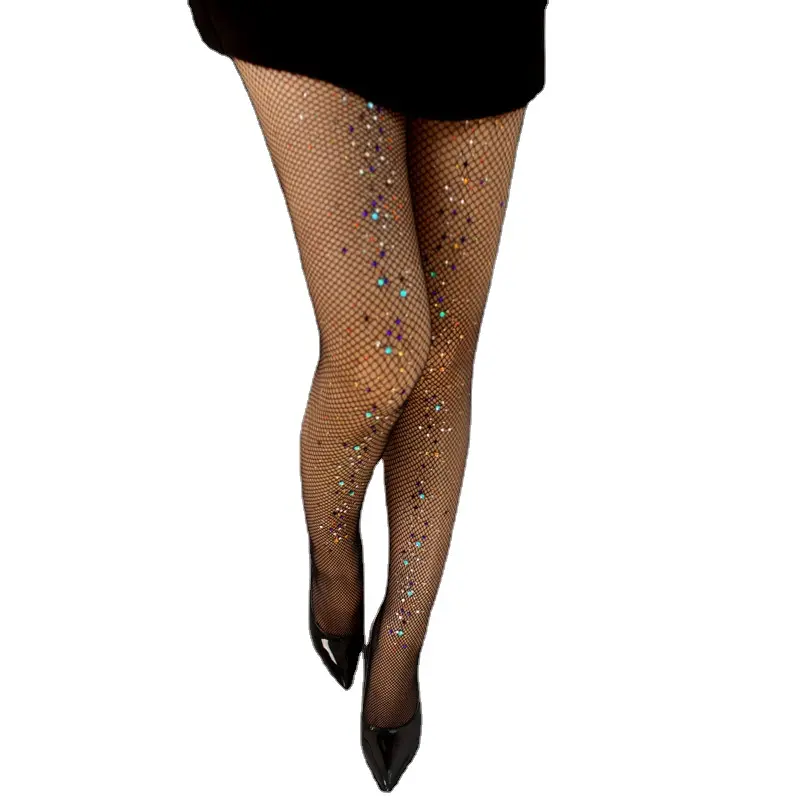 Top Rated Transparent Tights/ Rhinestone Fishnet Women Pantyhose Plus Size