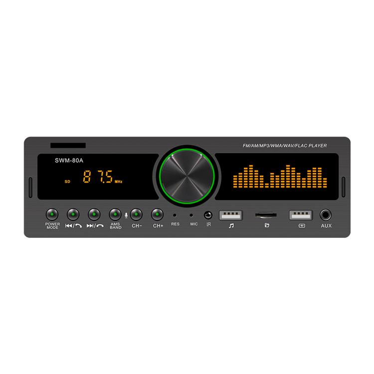 Один Din Bluetooth автомобильный стерео MP3-плеер автомобильное радио Голосовая активация мобильный телефон голосовой помощник