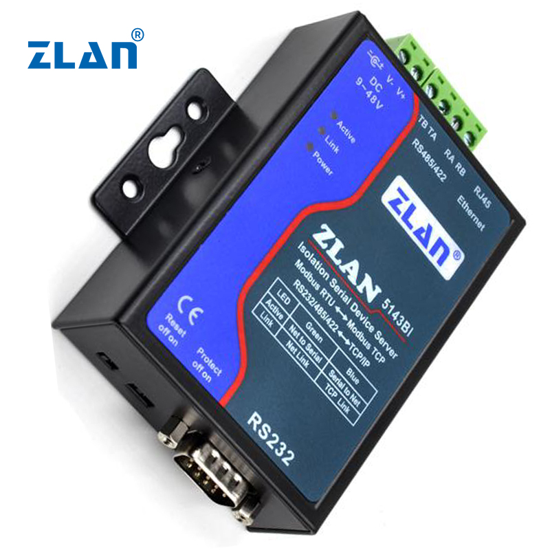 single serial port RS232 RS422 RS485 to Ethernet isolated IoT Converter