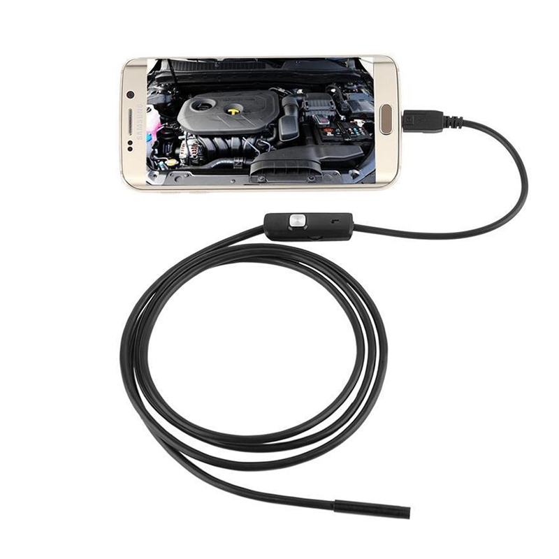 1M 1.5M 5.5mm 7mm Endoscope Camera Flexible IP67 Waterproof 6led Inspection Borescope Camera for Android PC Notebook