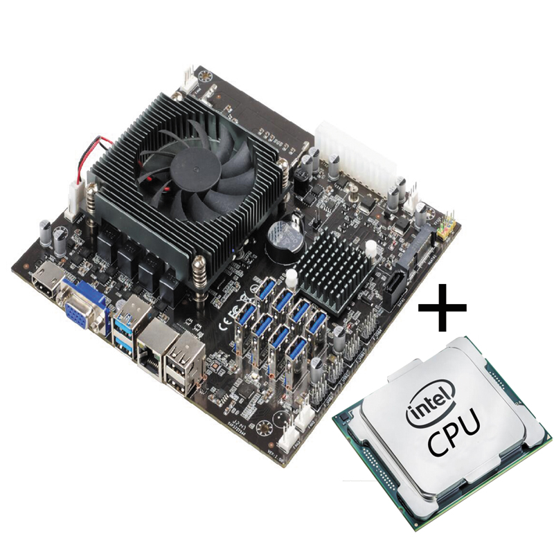 ITZR B75 8 Gpu Материнская Плата ЦП combo включает G860 cpu Set ATX Power DDR3 Min Lga 1155