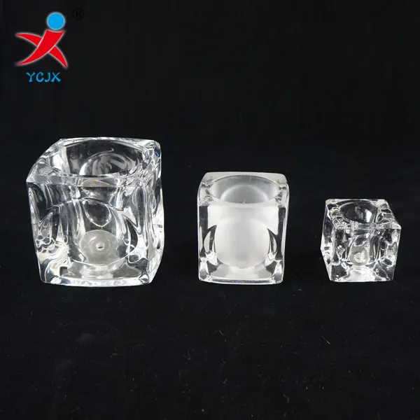 High Quality Square K9 Crystal Glass Ice Cube Pendant Lamp Shade Table Light Lampshade
