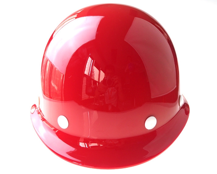 ABS materials webbing Suspension ratchet red electrician safety helmet Custom logo