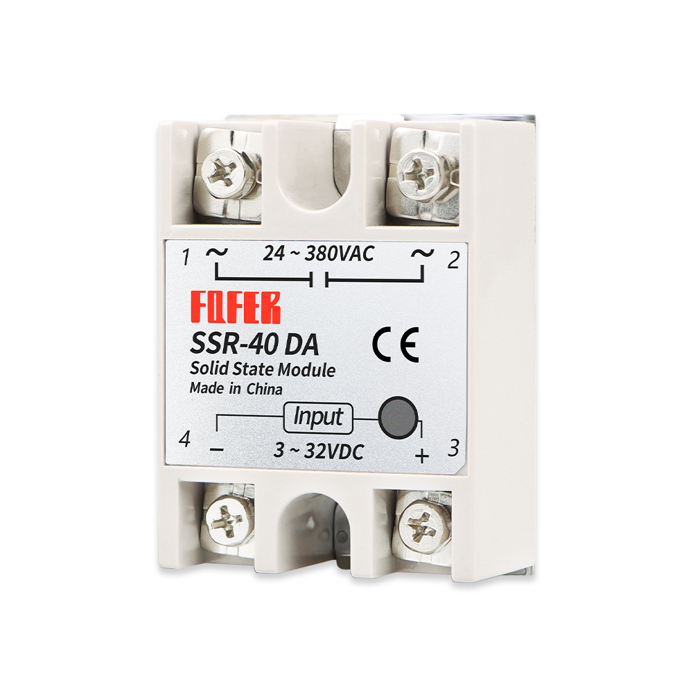 Однофазное твердотельное реле FQFER SSR 40DA, контролируемое переменным током ssr 40a SSR 10DA 25DA 30DA 50DA 60DA 75DA 80DA 90DA 100DA