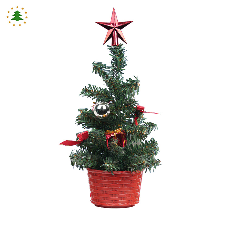 China wholesale 2021 new design commercial 20cm christmas tree ready yo ship
