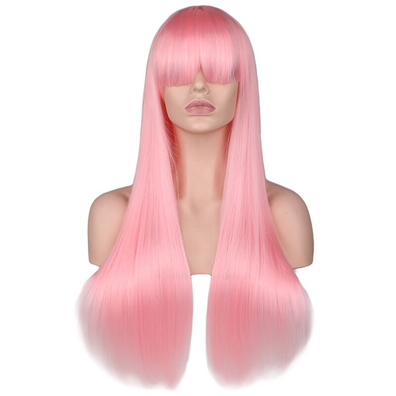 2021 Customer Color All Styles High Temperature Wire 100% Virgin Human Hair Blend Wigs Long Straight
