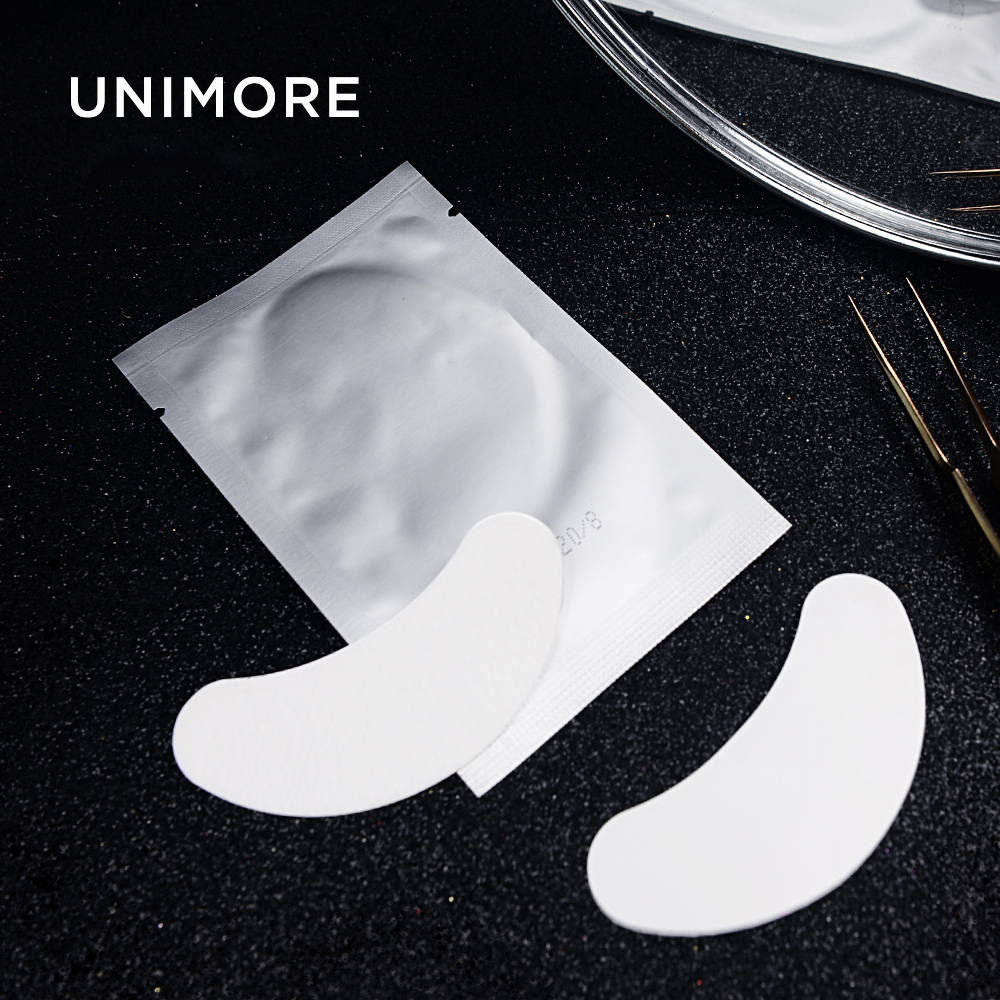 Unimore patches under the eye korea super absorbent polymer eye patch hydrogel silicone under cucumber gel eye patch pink