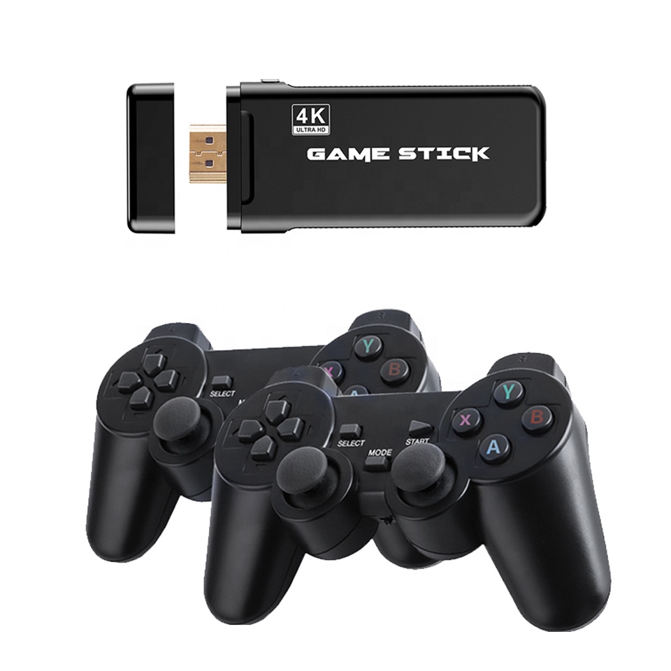Оптовая продажа, Портативная Беспроводная игровая консоль Consola 2,4G 4K с USB-разъемом, игровая консоль со встроенными 3500 классическими ретро-играми