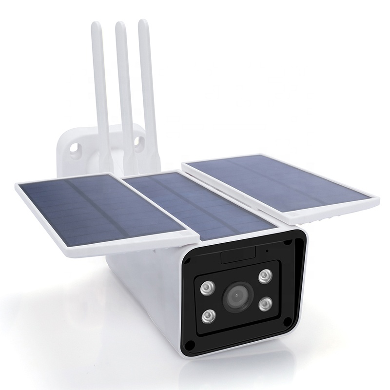 Wi-Fi наружная охранная CCTV батарея на солнечных батареях Беспроводная ip-камера с двухсторонним аудио