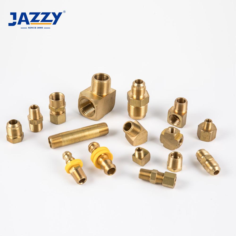 Кованый Компрессионный фитинг JAZZY SAE 45, раскладной шланг для соска, нажимной патрон, водопроводная труба, тормозная труба, латунные фитинги