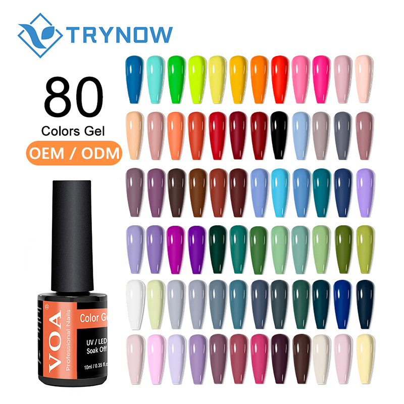 80 colors wholesale uv led soak off nail gel polish