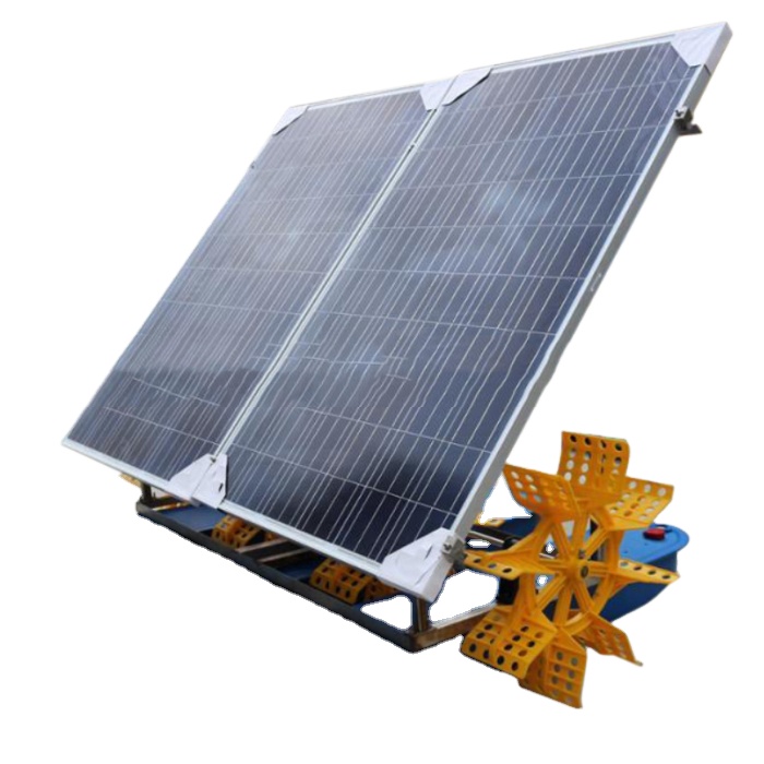 1.5KW 2HP/детскй 4-колесный Поплавковый механизм для рыбной фермы Солнечный кислород колеса затвора аэратор