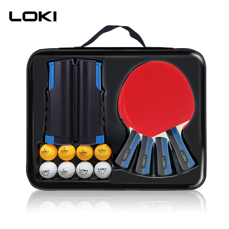 LOKI 4 PingPong Paddle набор Водонепроницаемая ракетка для настольного тенниса Профессиональная с 8 шариками