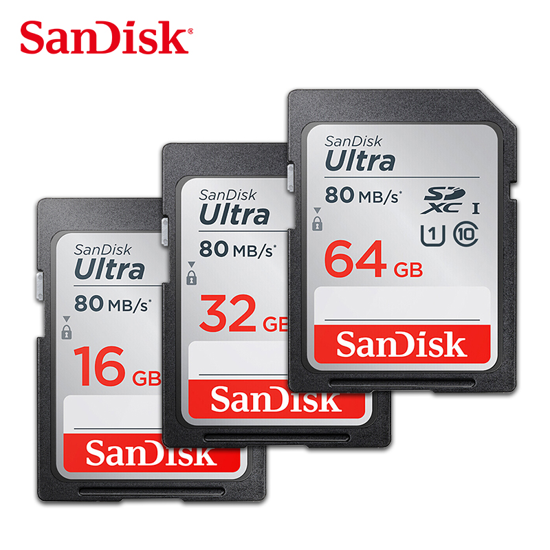 SanDisk sd-карта Ultra 64GB флэш-карты UHS-I SDHC/SDXC для камеры