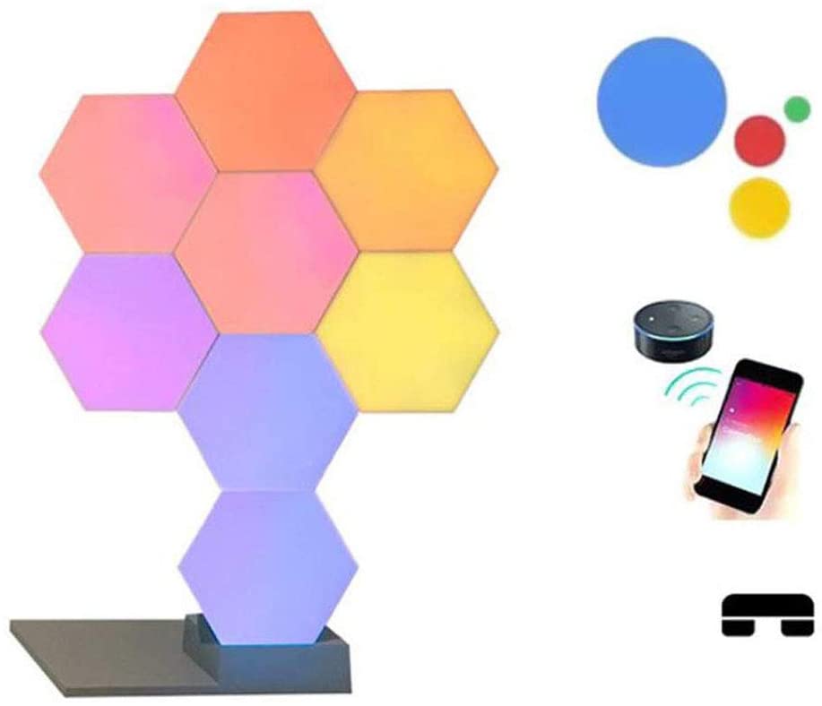 Led Wi-Fi приложение Smart Control USB quantumhoneycomb шестиугольник настенный светильник для гостиной, спальни, кабинета, столовой, настенная Подвесная лампа
