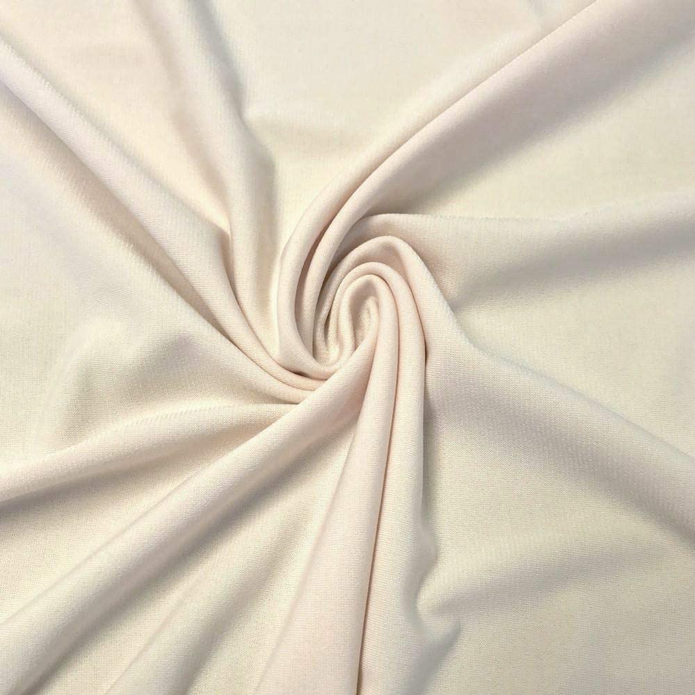 Cotton Spandex Jersey Fabric 10 oz - Solid Colors White