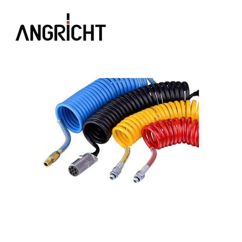 G103 China supplier SAE J844 Spiral Nylon truck air brake coil hose